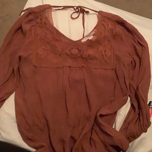 Forever21 Burnt Orange Bohochic top